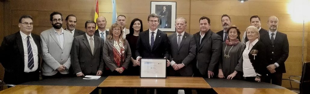 Foto con presidente de la Xunta