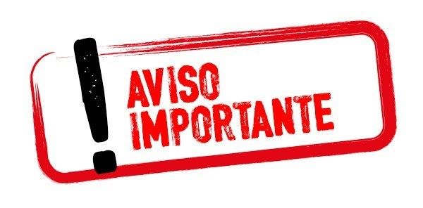 Resultado de imagen de aviso importante